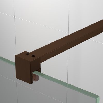 TAILORED T18 900mm BRUSHED BRONZE WETROOM PANEL, 7117 TAILORED T18 900mm BRUSHED BRONZE WETROOM PANEL, 7117